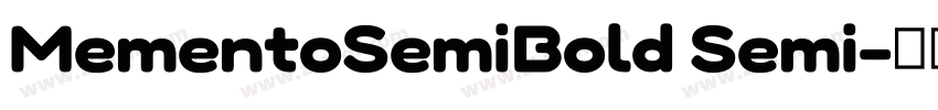 MementoSemiBold Semi字体转换